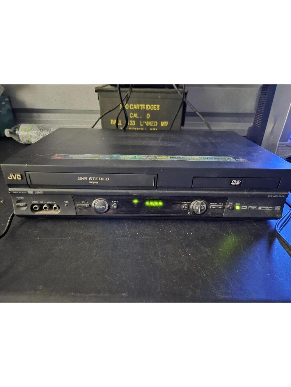 JVC HR-XVC20U DVD Player VCR Recorder Combo 4 Head Hi-Fi Stereo No Remote TESTED